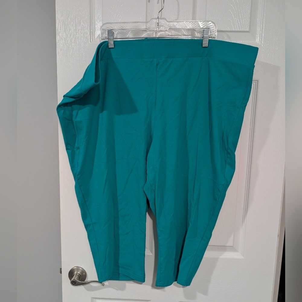 Torrid Turquoise Green Capri Length Leggings in Size 6 (30)